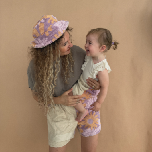 Mum and Me Retowel Shorts- Custom Colour Story Set