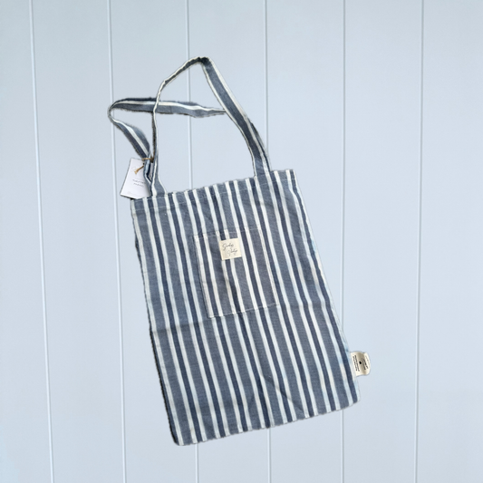 Sundays Market Tote - Blue Stripe
