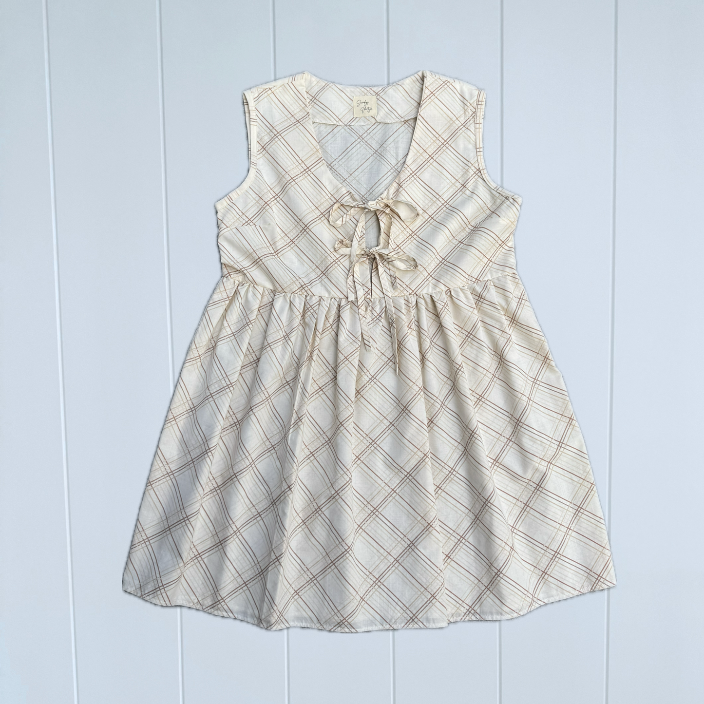 Sunnie Dress- Butter Stripe // Size 8-12