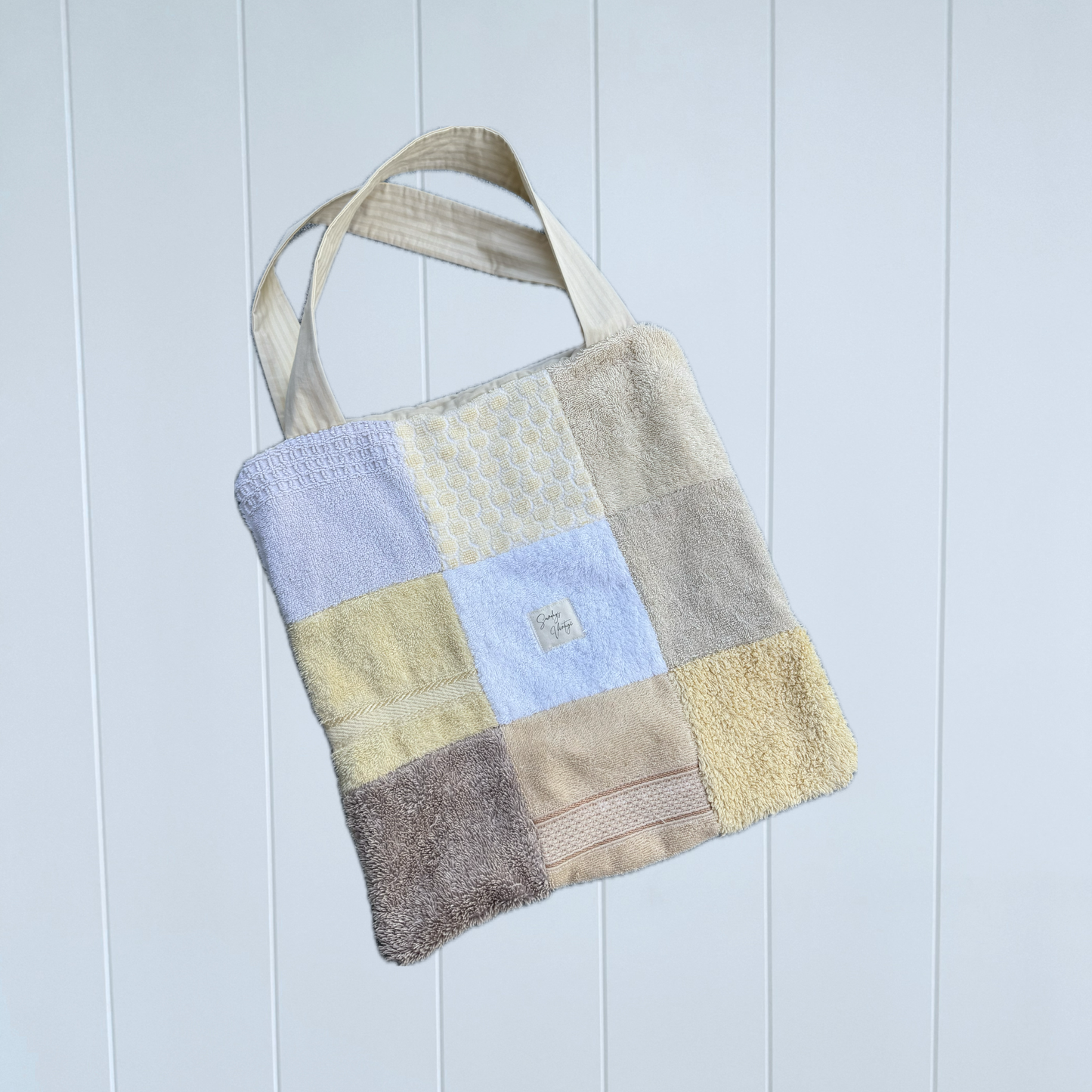 RETOWEL Small Patchwork Bag // Sandy Dreams