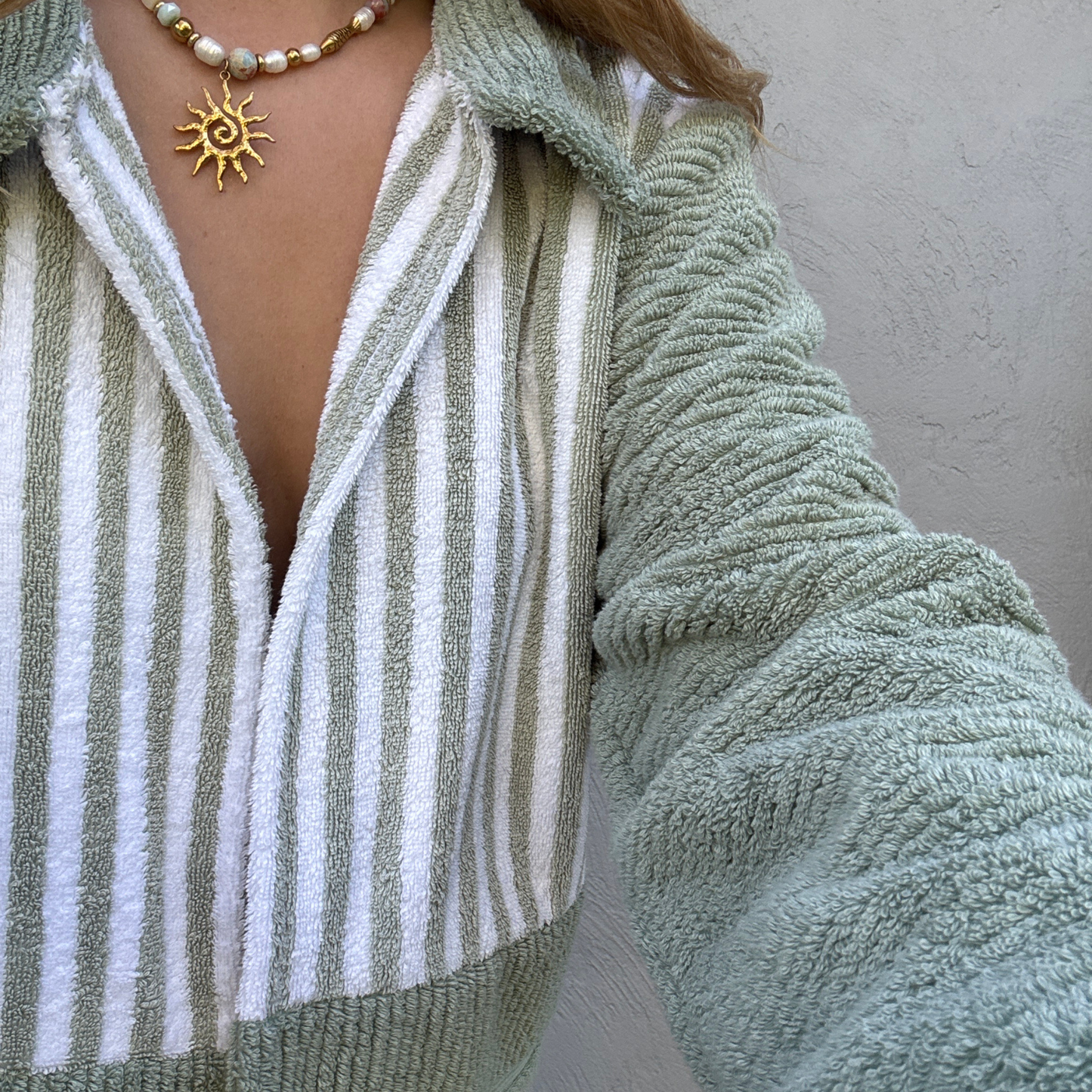 RETOWEL Jacket 005 // Salt Stripe