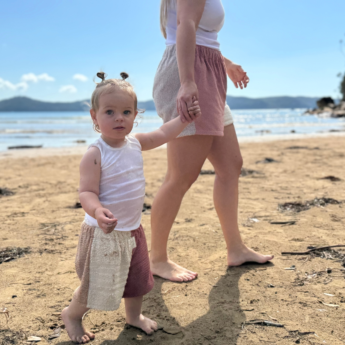 Mum and Me Retowel Shorts- Custom Colour Story Set