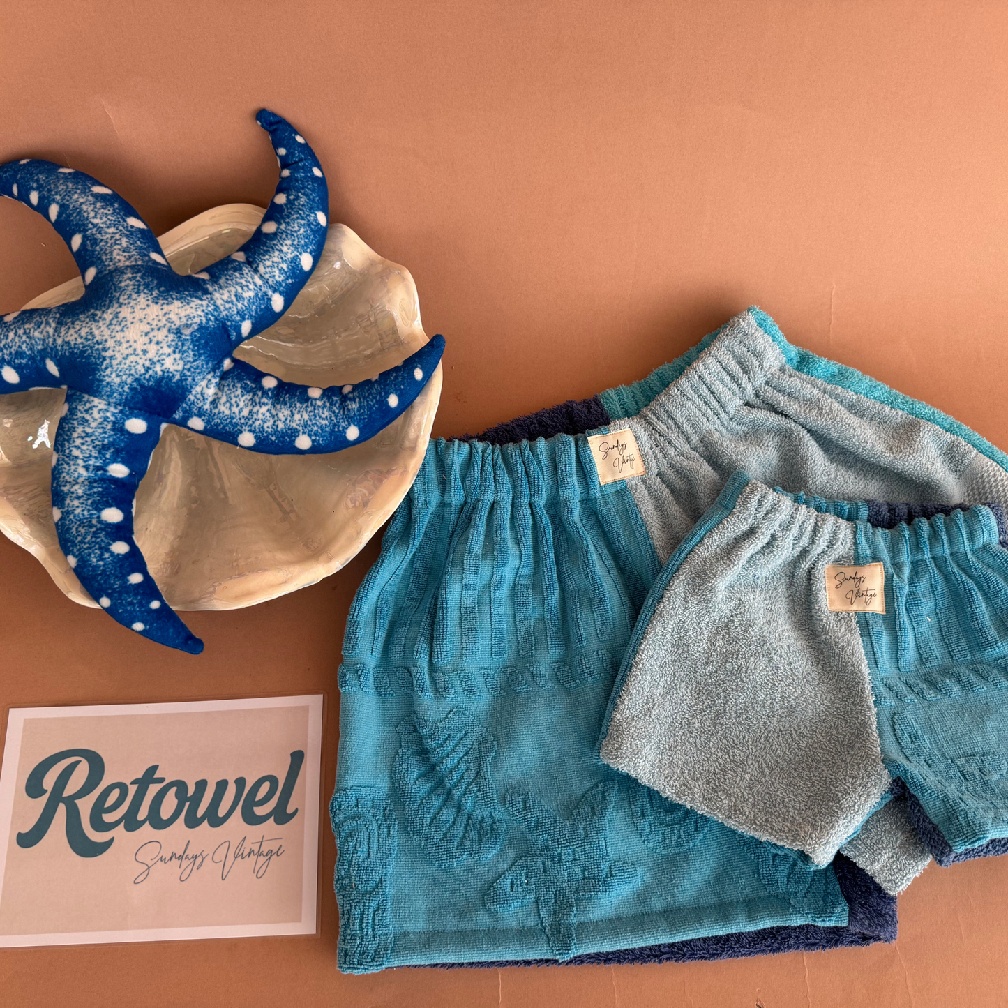Mum and Me Retowel Shorts- Custom Colour Story Set