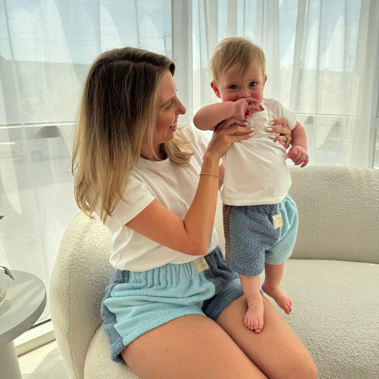 Mum and Me Retowel Shorts- Custom Colour Story Set