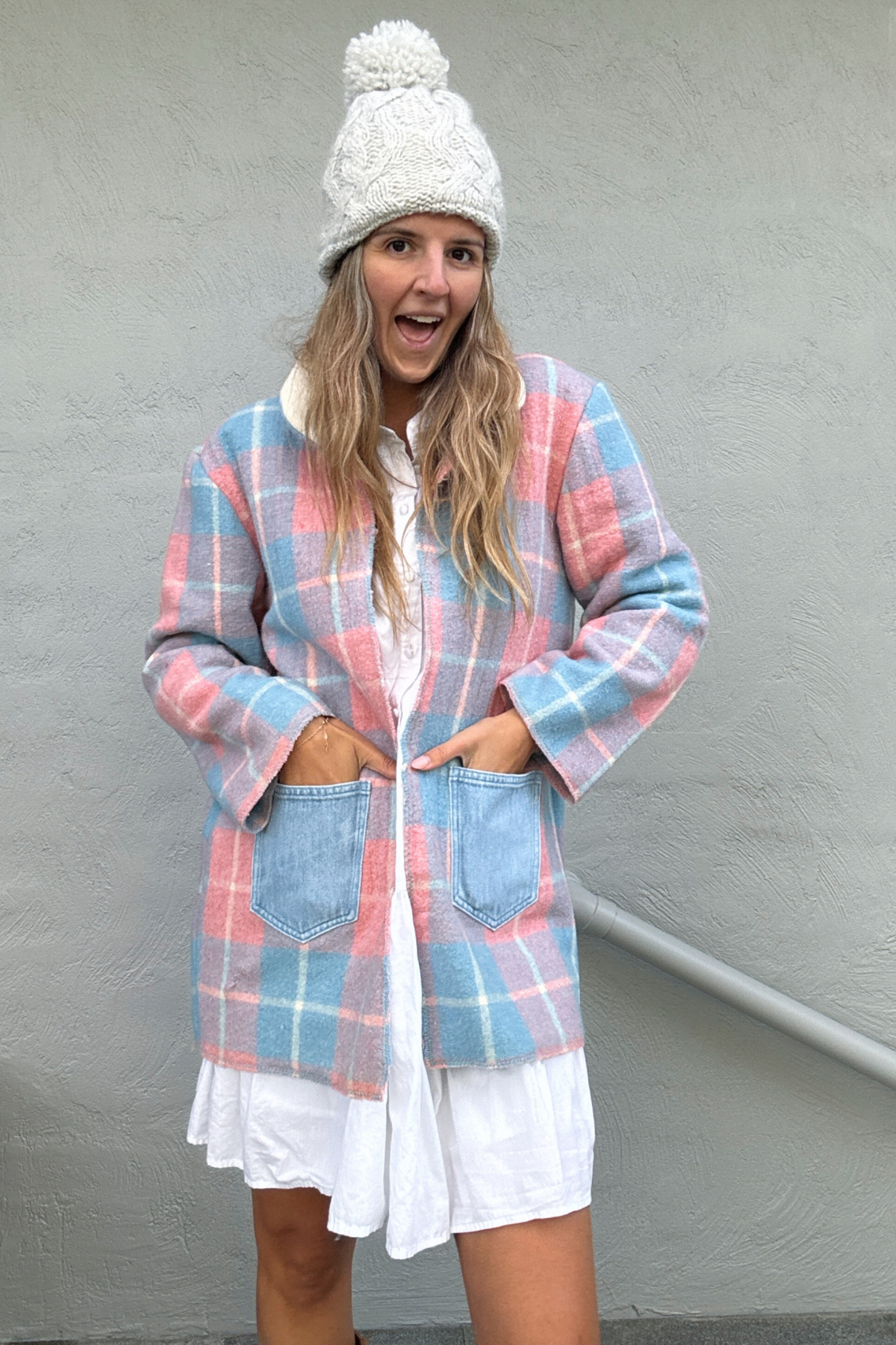 Sunday Snug Jacket - Berry Sky