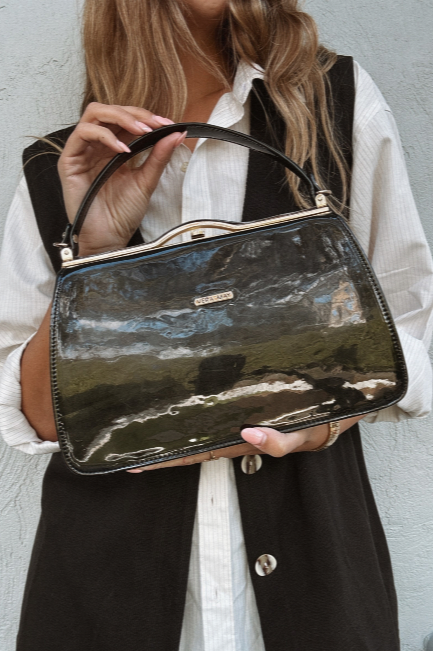 Vera May Patent Handbag