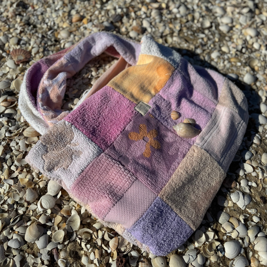 RETOWEL Large Patchwork Bag // Summer Garden